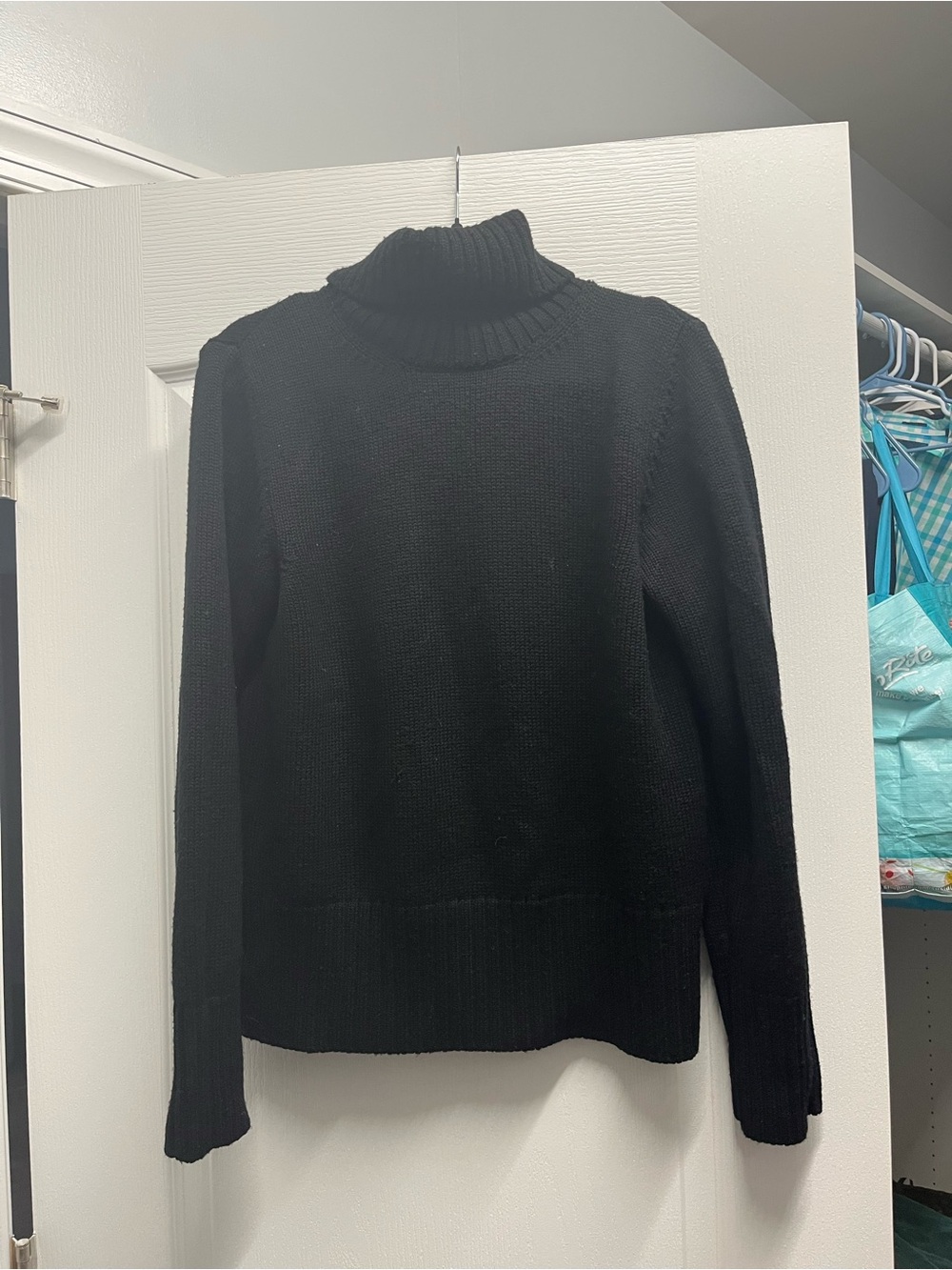 Burberry Black Knit Turtleneck Sweater
